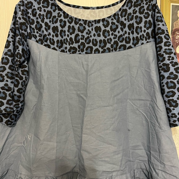 New without tags black and blue leopard print shorts set - Picture 2 of 3